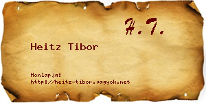 Heitz Tibor névjegykártya
